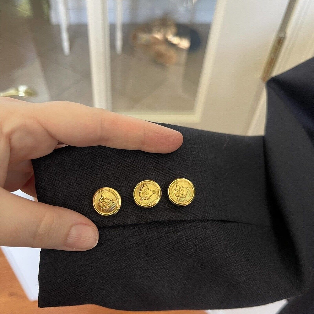 Lyle & scott navy gold button blazer 44 - Picture 4 of 5